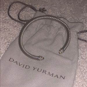 David Yurman Cable Classic bracelet with diamonds- bag not included